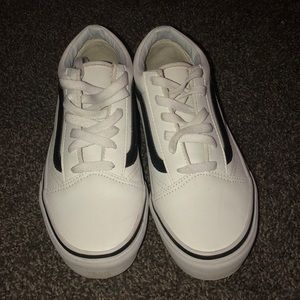 White low top vans limited edition